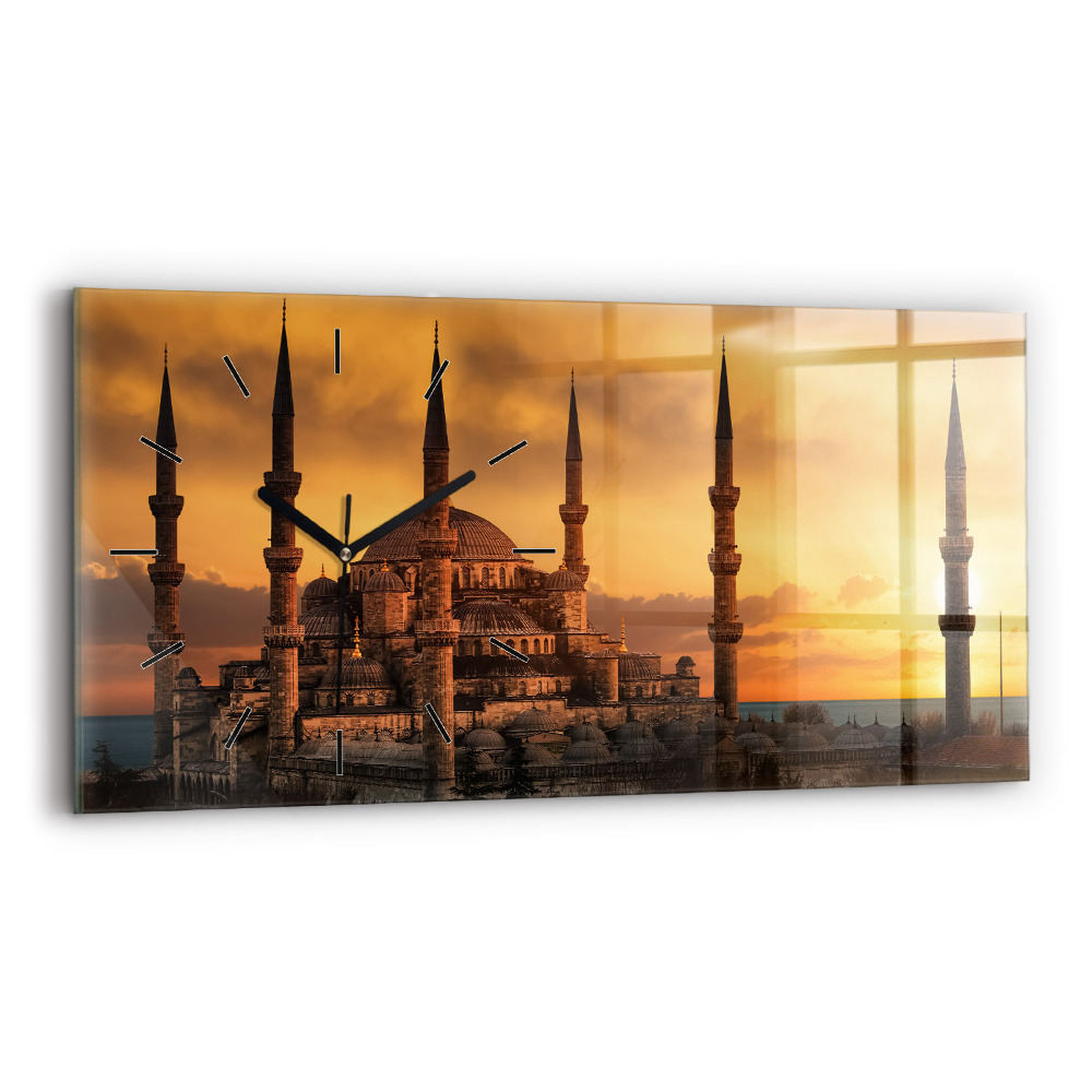 Horloge horizontale en verre Mosquée d'Istanbul