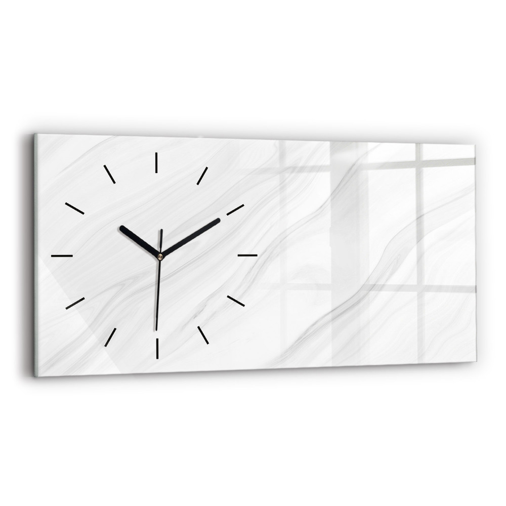 Horloge murale horizontale Marbre décoratif