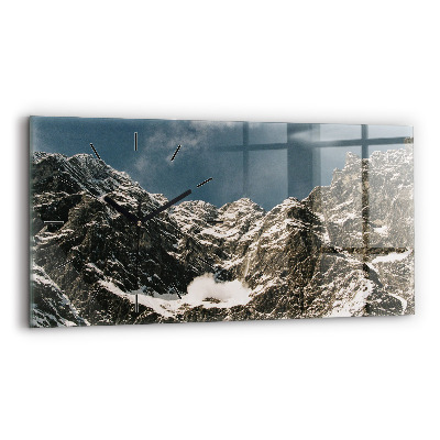Horloge horizontale en verre Monts Watzmann
