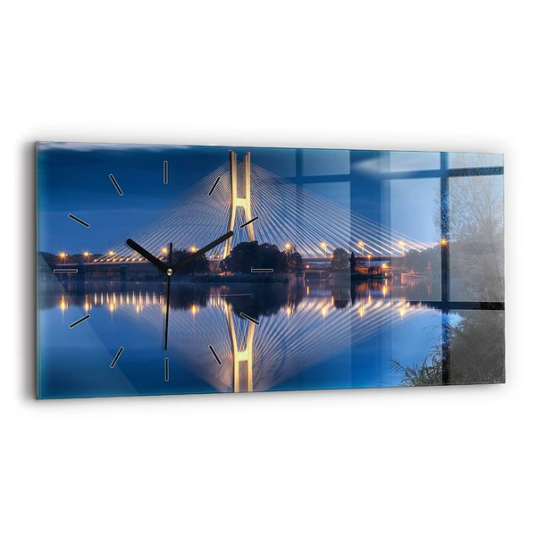 Horloge murale horizontale Pont Rędziński Wroclaw