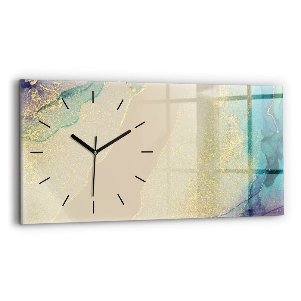 Horloge murale horizontale Abstraction élégante