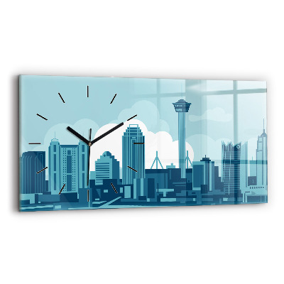 Horloge horizontale en verre Architecture aux États-Unis