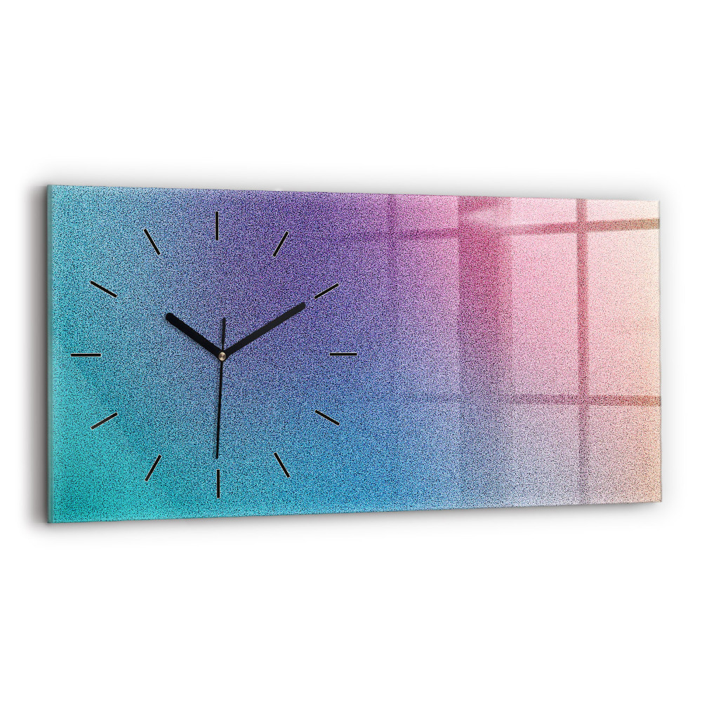 Horloge horizontale en verre Motif dégradé