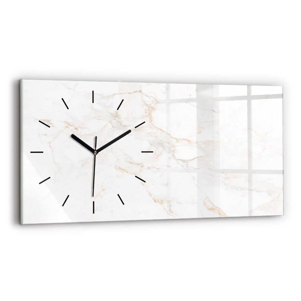 Horloge murale horizontale Marbre élégant