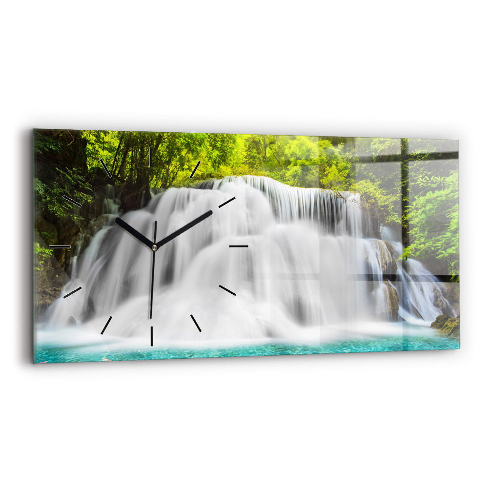 Horloge horizontale en verre Chute d'eau en Thaïlande