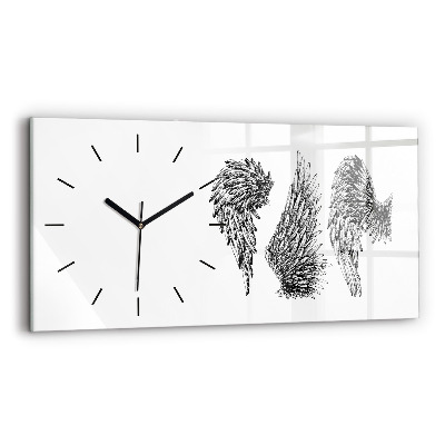 Horloge rectangulaire horizontale Ailes d'ange