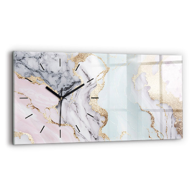 Horloge murale horizontale Marbre