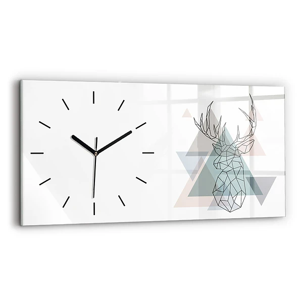 Horloge murale horizontale Renne style scandinave