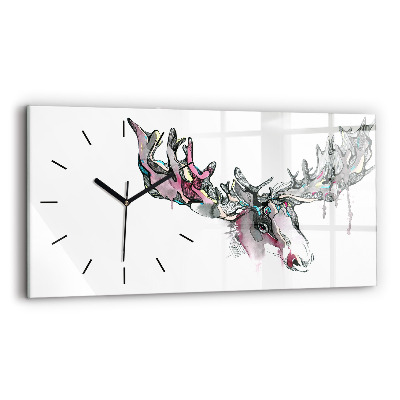 Horloge rectangulaire horizontale Abstraction de l'élan