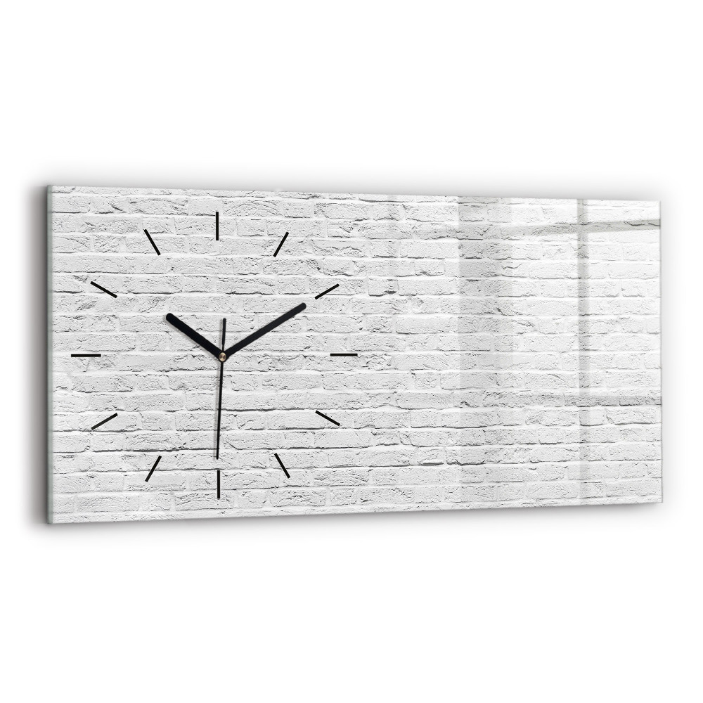 Horloge murale horizontale Mur de briques