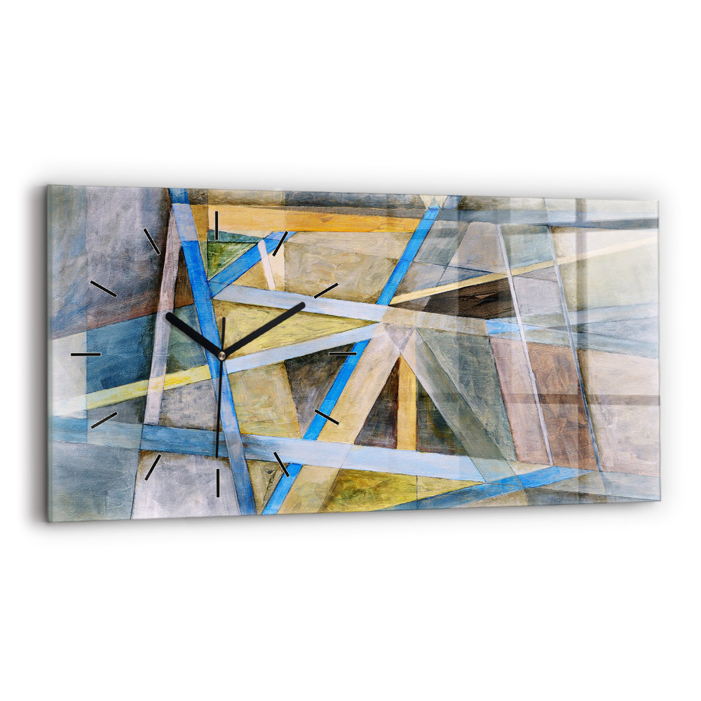 Horloge rectangulaire horizontale Peinture impressionniste