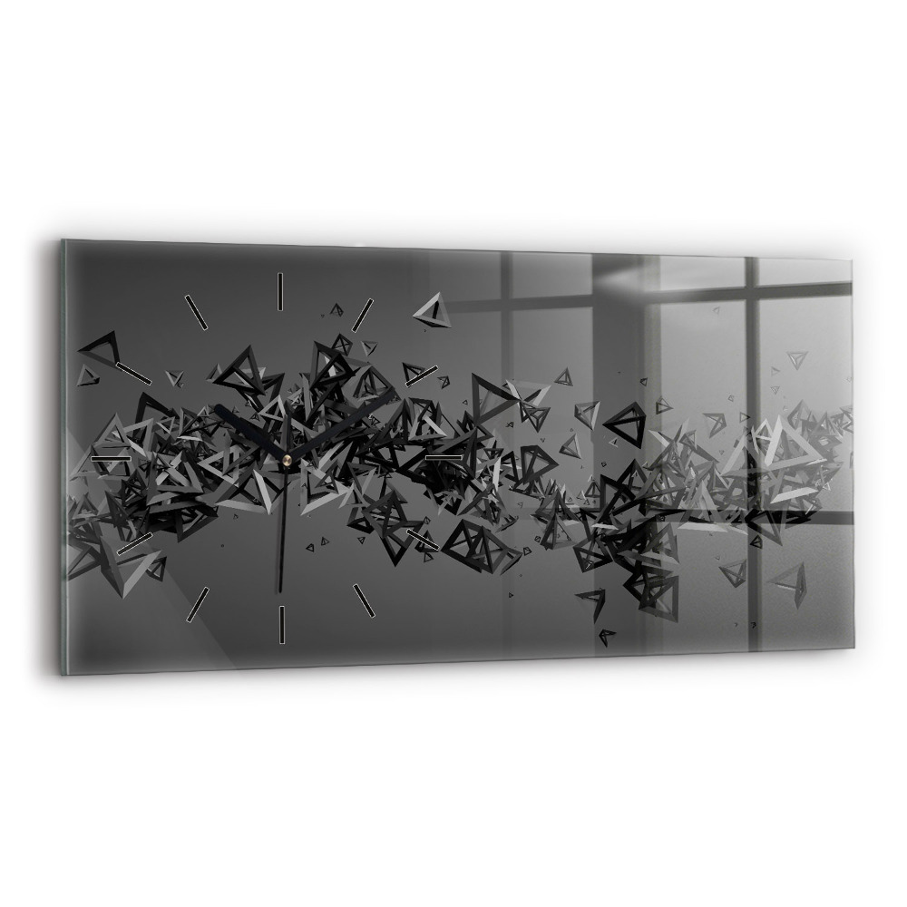 Horloge murale horizontale Abstraction