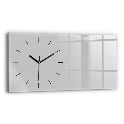 Horloge rectangulaire horizontale Couleur gris clair