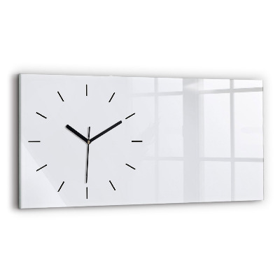 Horloge murale horizontale Coloris blanc foncé