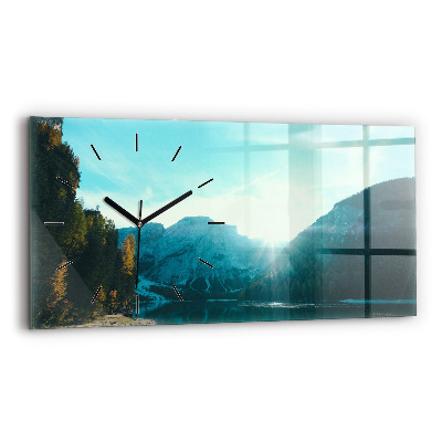 Horloge rectangulaire horizontale Montagne et rivière en Pologne