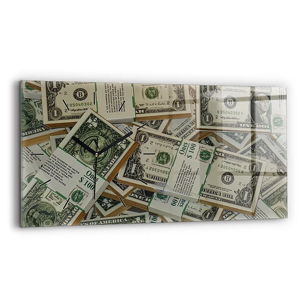 Horloge murale horizontale 1 dollar américain