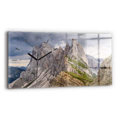 Horloge rectangulaire horizontale Montagnes rocheuses