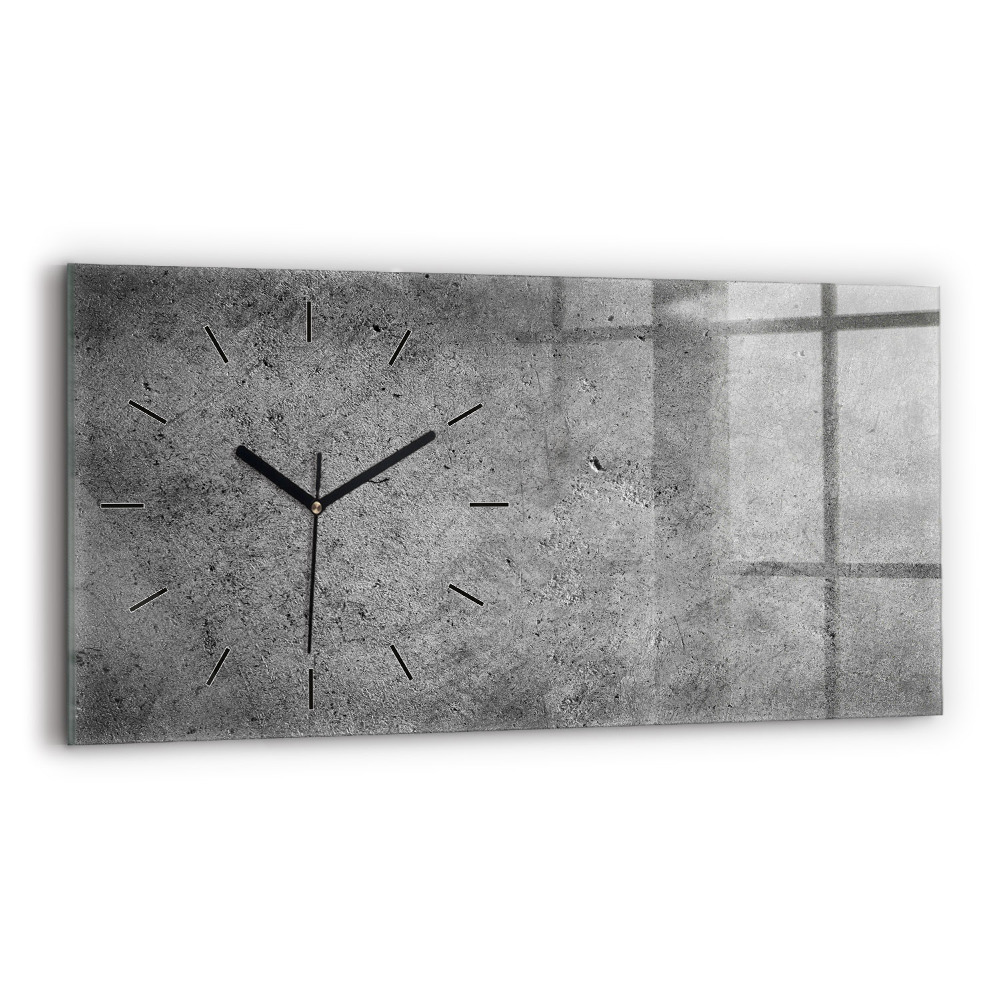 Horloge murale horizontale Mur industriel