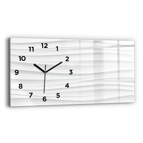 Horloge murale horizontale Texture des vagues