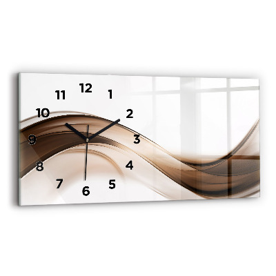 Horloge rectangulaire horizontale Ligne abstraite