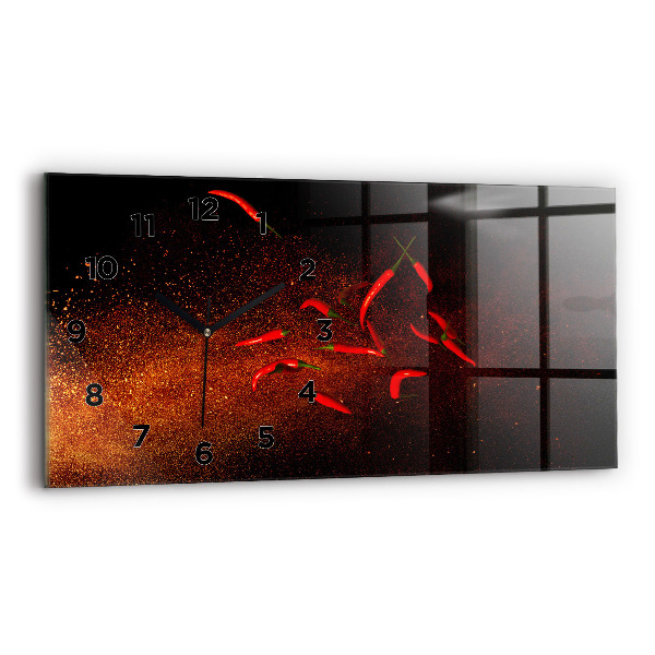 Horloge rectangulaire horizontale Piments