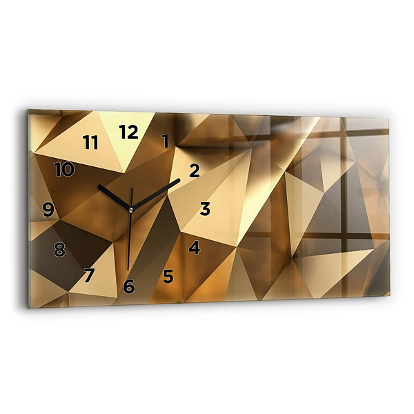Horloge murale horizontale Texture géométrique