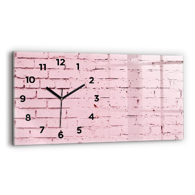 Horloge rectangulaire horizontale Mur de briques