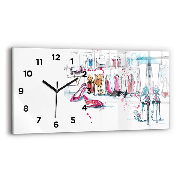 Horloge murale horizontale Élément de féminité