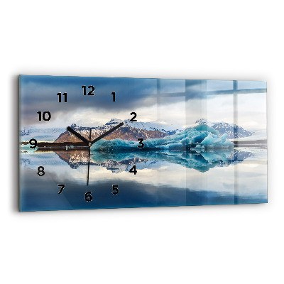 Horloge horizontale en verre Lac Jokulsarlon Islande