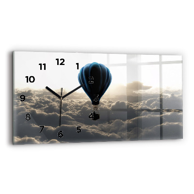 Horloge murale horizontale Ballon dans le ciel