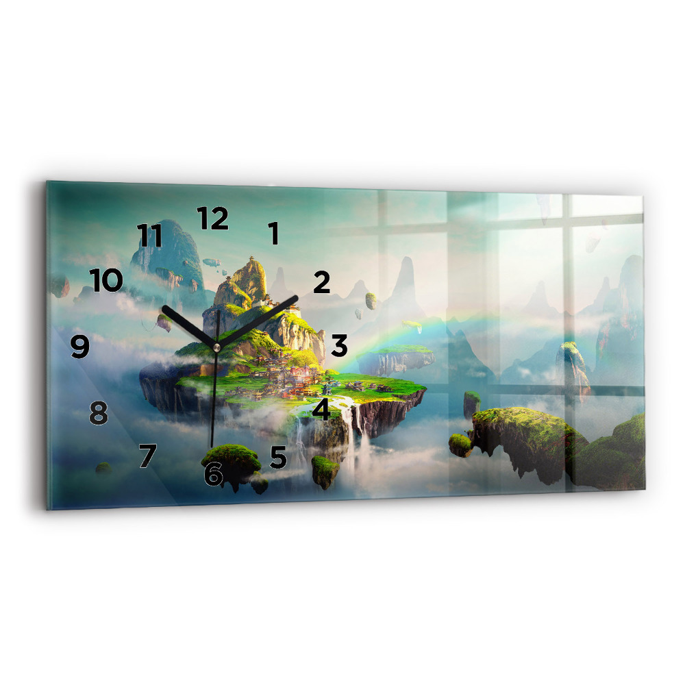 Horloge murale horizontale Scènes fantastiques chinoises