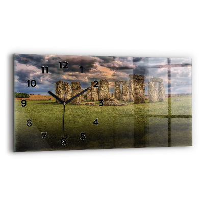 Horloge horizontale en verre Nimbostratus de Stonehenge