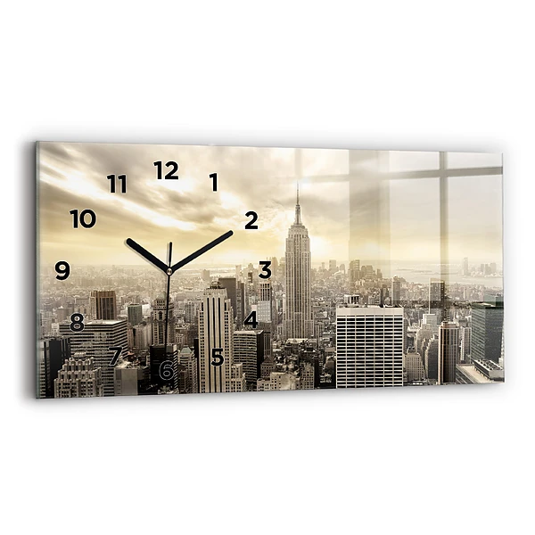 Horloge rectangulaire horizontale Tours à New York