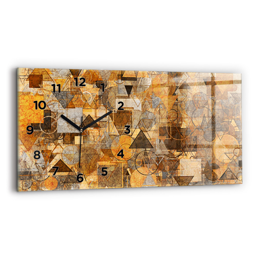 Horloge murale horizontale Formes géométriques