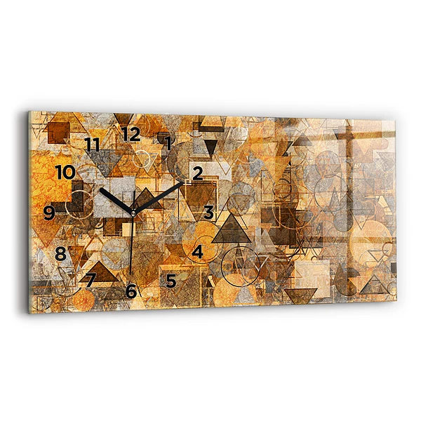 Horloge murale horizontale Formes géométriques