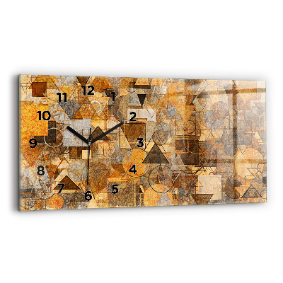 Horloge murale horizontale Formes géométriques