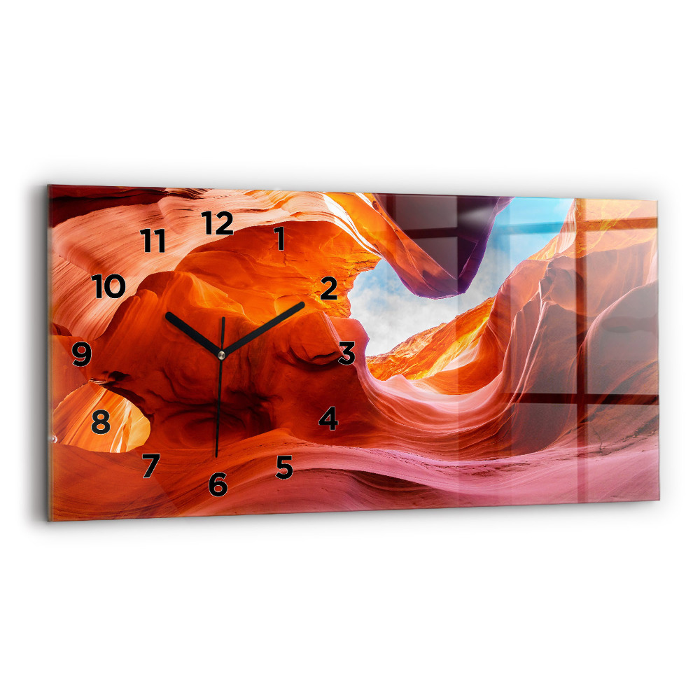 Horloge murale horizontale Canyon