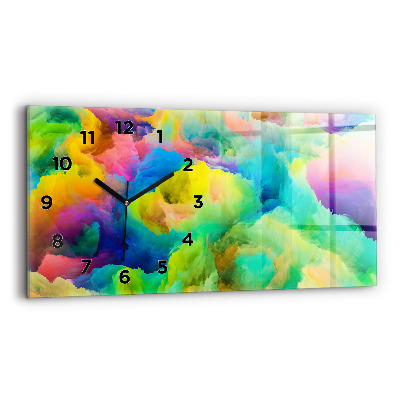 Horloge rectangulaire horizontale Texture fractale