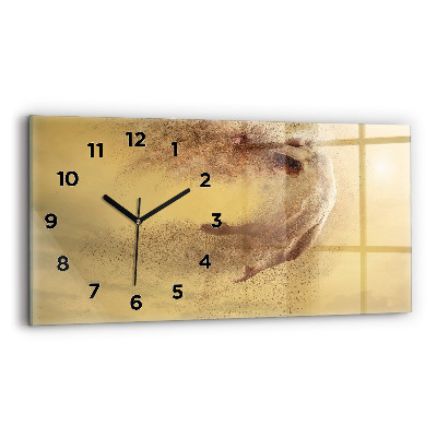 Horloge rectangulaire horizontale Femme en silhouette