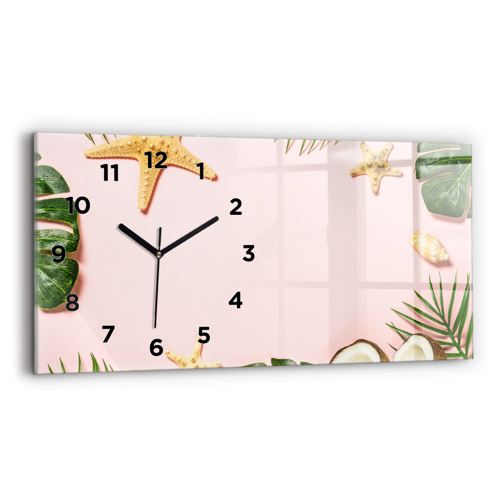 Horloge murale horizontale Ambiance estivale