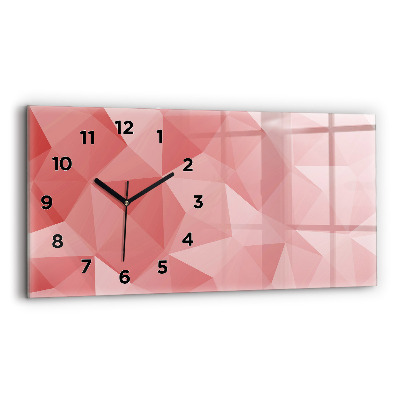 Horloge rectangulaire horizontale Triangles abstrait