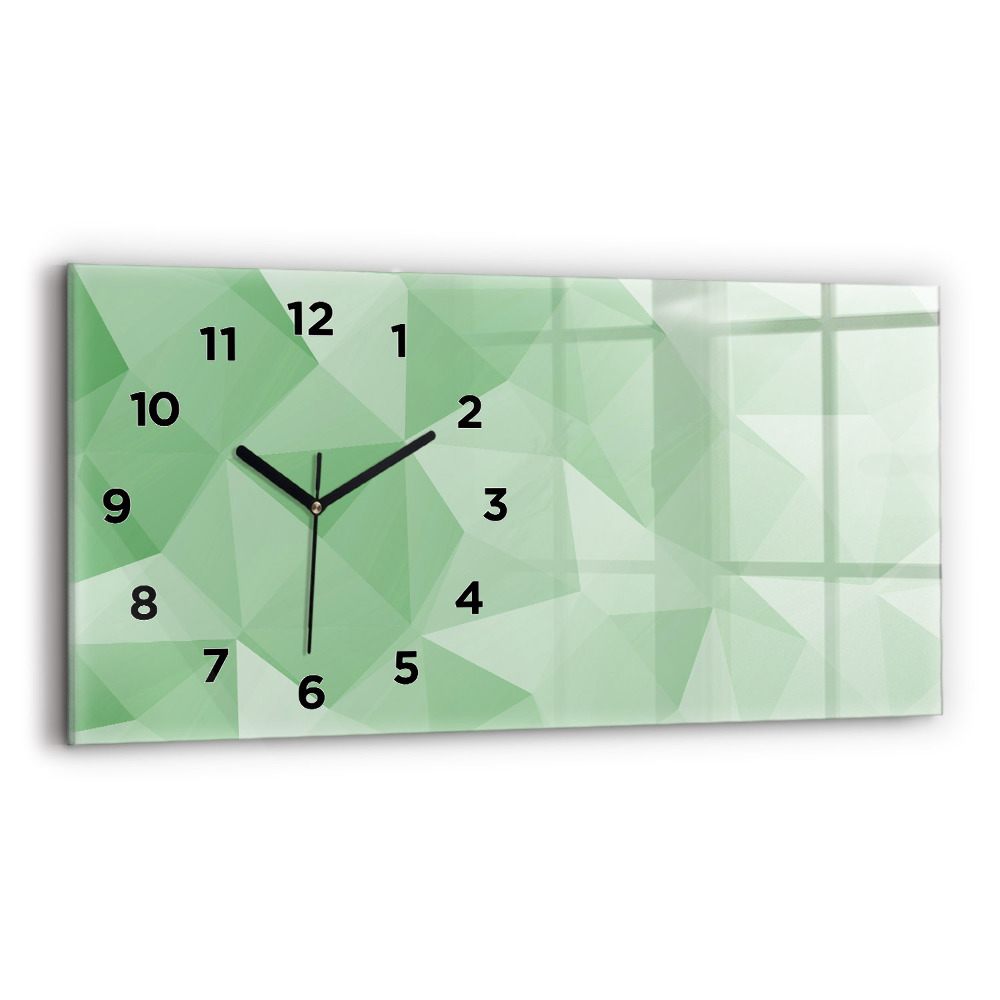 Horloge murale horizontale Triangles abstrait