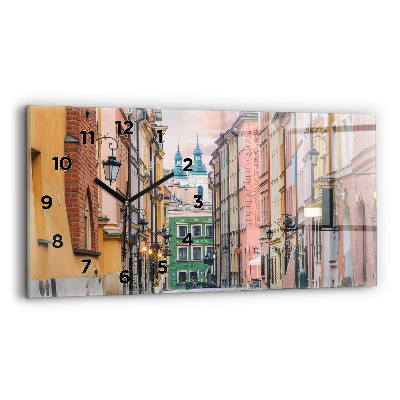 Horloge rectangulaire horizontale Vieille ville de Varsovie