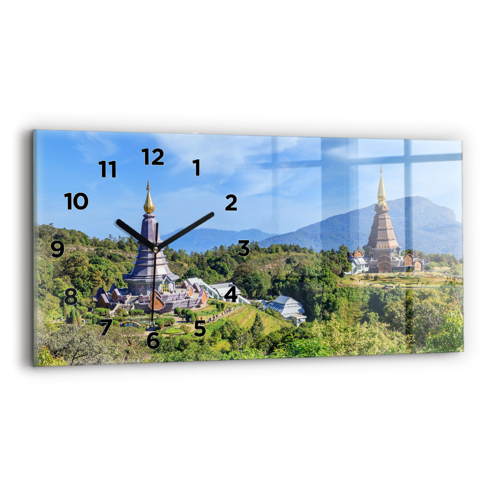 Horloge murale horizontale Parc national de Chiang mai