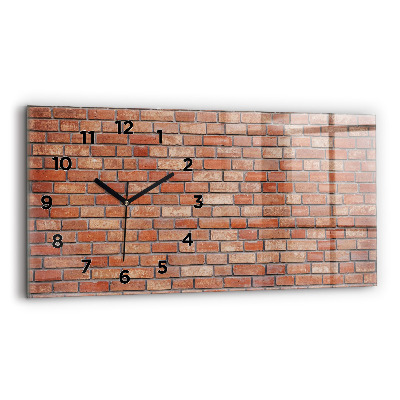 Horloge rectangulaire horizontale Mur de briques
