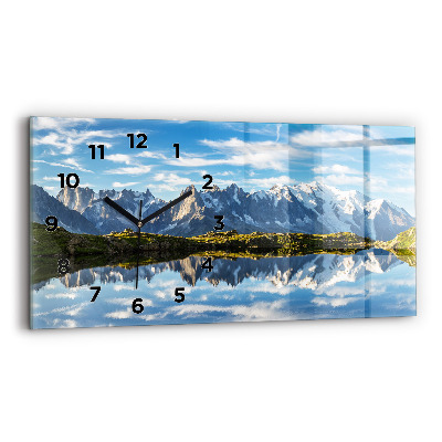 Horloge rectangulaire horizontale Vallée de Chamonix, Alpes françaises