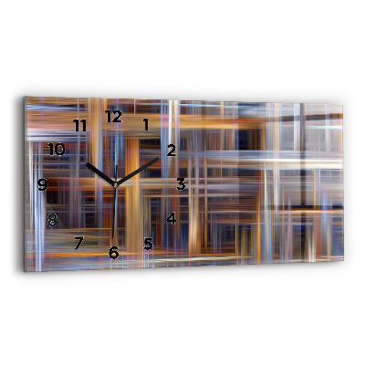 Horloge rectangulaire horizontale Abstraction géométrique