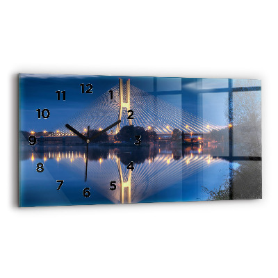 Horloge murale horizontale Pont Rędziński Wroclaw