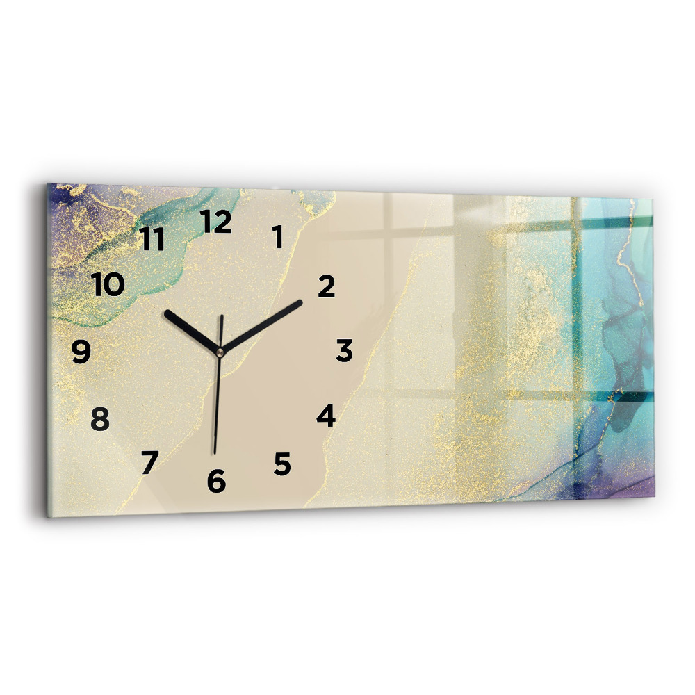 Horloge murale horizontale Abstraction élégante