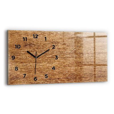 Horloge murale horizontale Bois clair